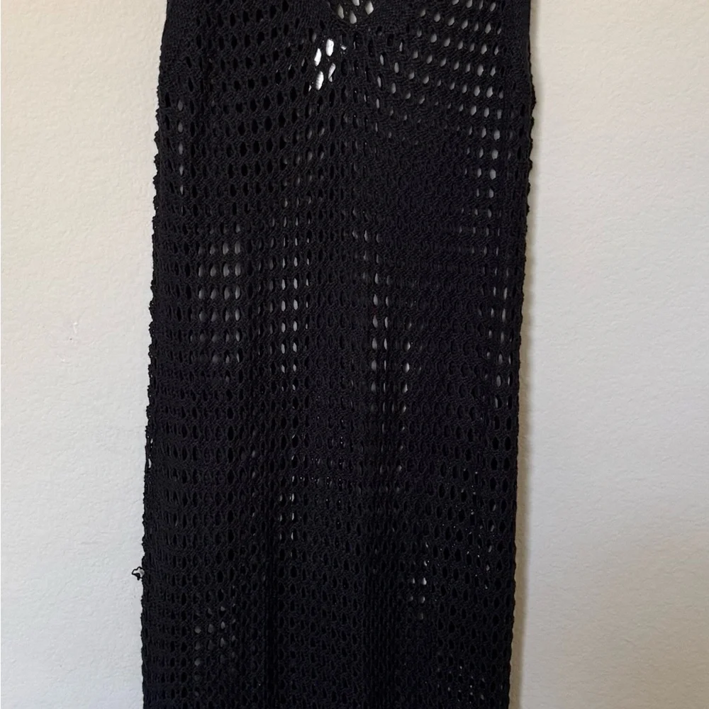 Woman’s Shade & Shore Large crochet Maxi Tank cover up dress - Picture 5 of 5